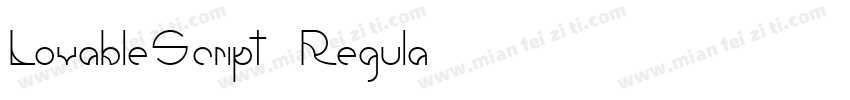 LovableScript Regula字体转换